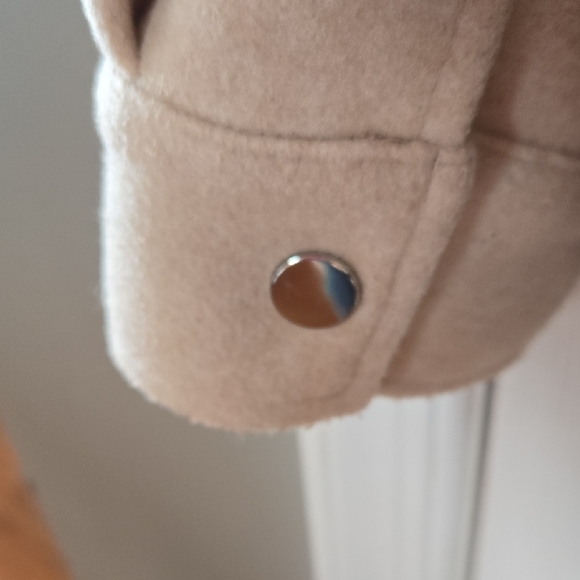 Zara Light Tan Button-Up Jacket - Picture 7 of 7